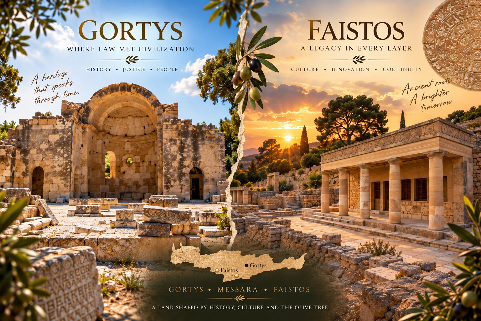 Gortys and Phaistos, Crete