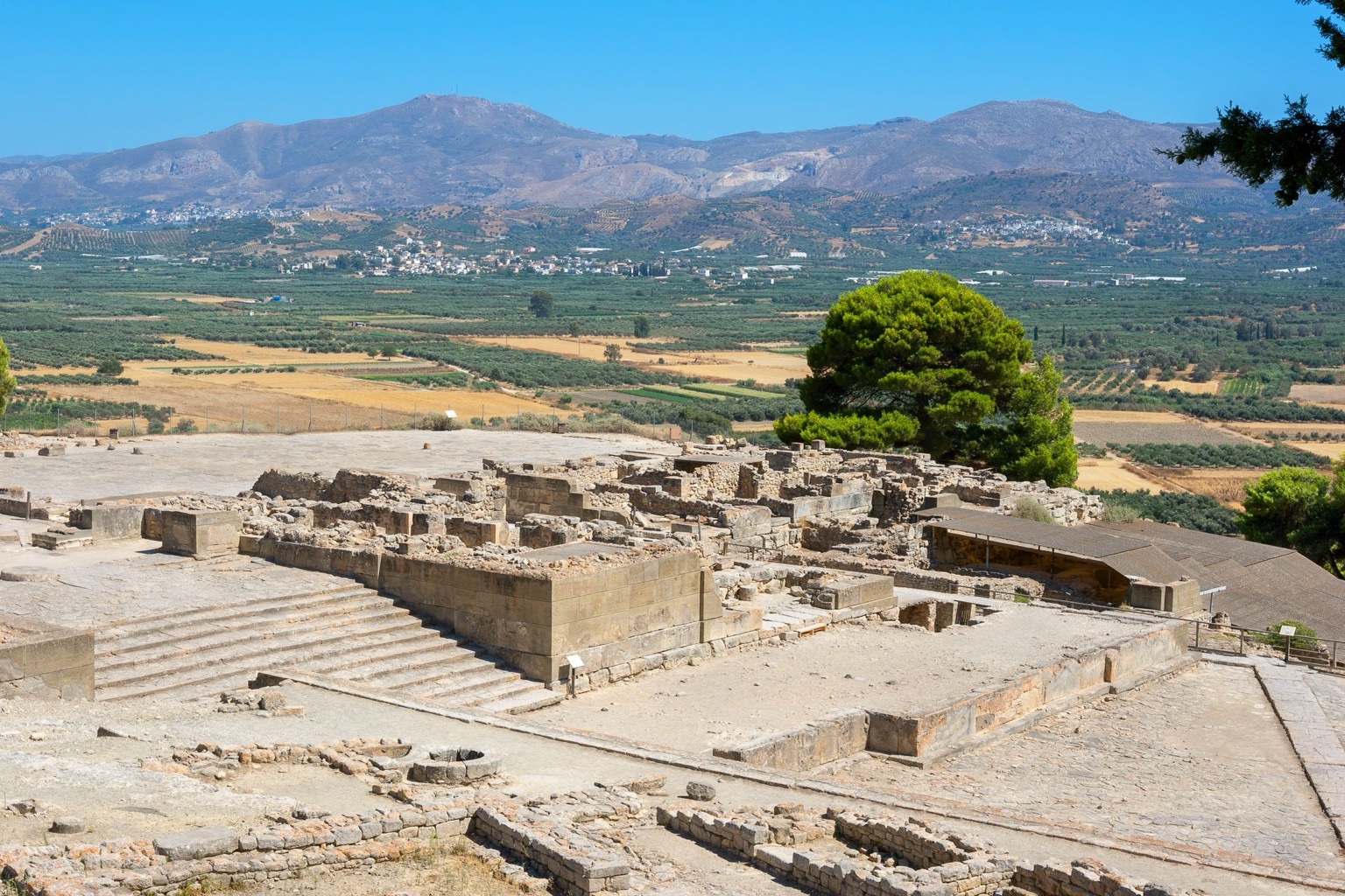 Phaistos overlooking the Messara plain