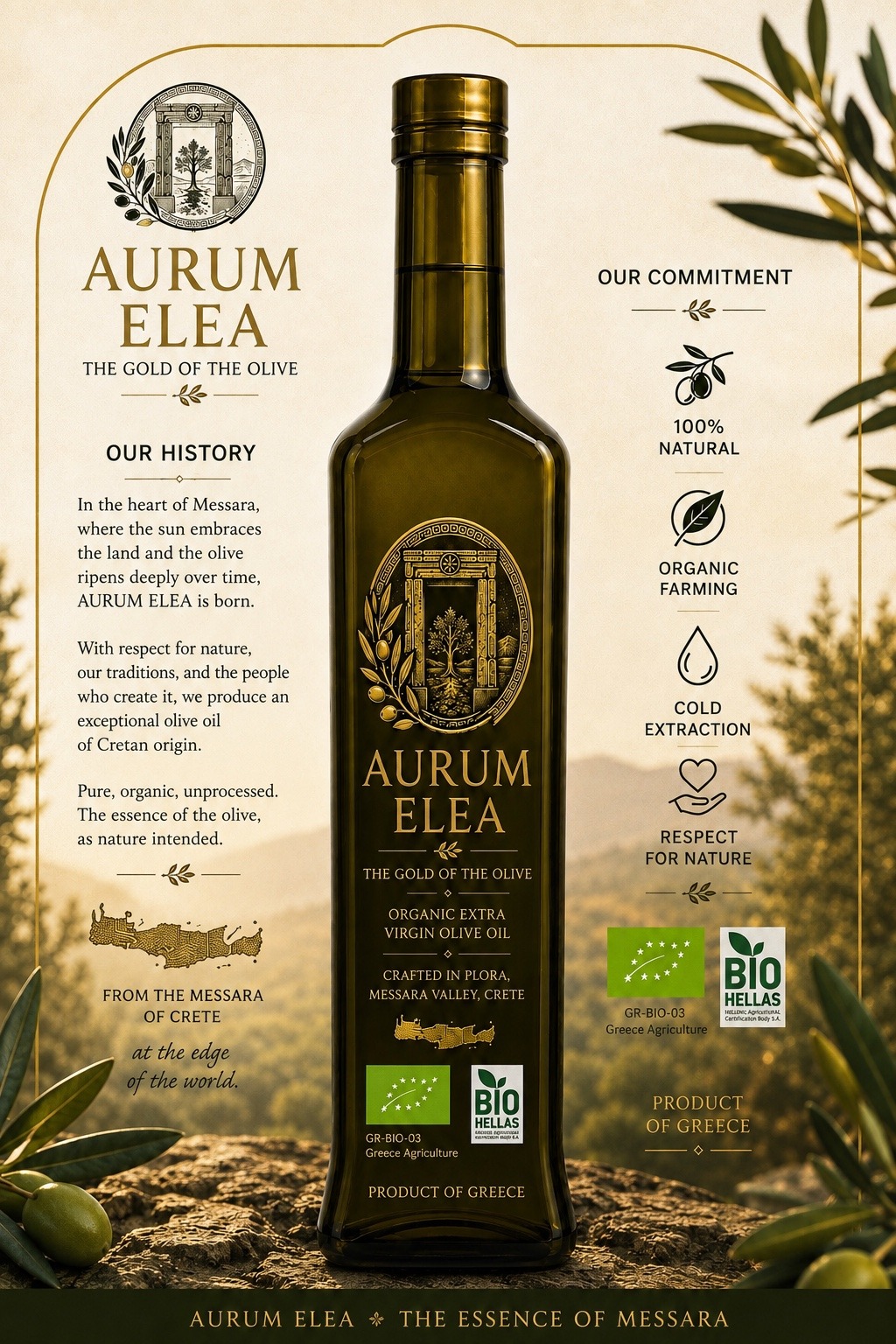 AURUM ELEA organic extra virgin olive oil